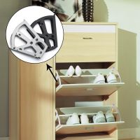 【CC】 2Pcs/Set Shoes Cabinet Hinges Drawer Hinge Flip Plate Frame Turning Over Hardware Fitting