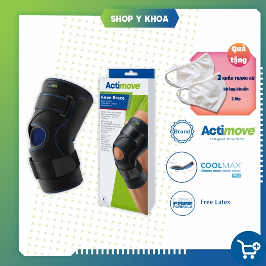 Có quà tặng bó gối thể thao đai dán có nẹp poly 73118-spo actimove knee - ảnh sản phẩm 1