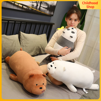 Cartoon Pillow We Bare Bears Plush Toys Hotdog Pillow Long Stuff Toy Gift For Kids Boys Birthday Present