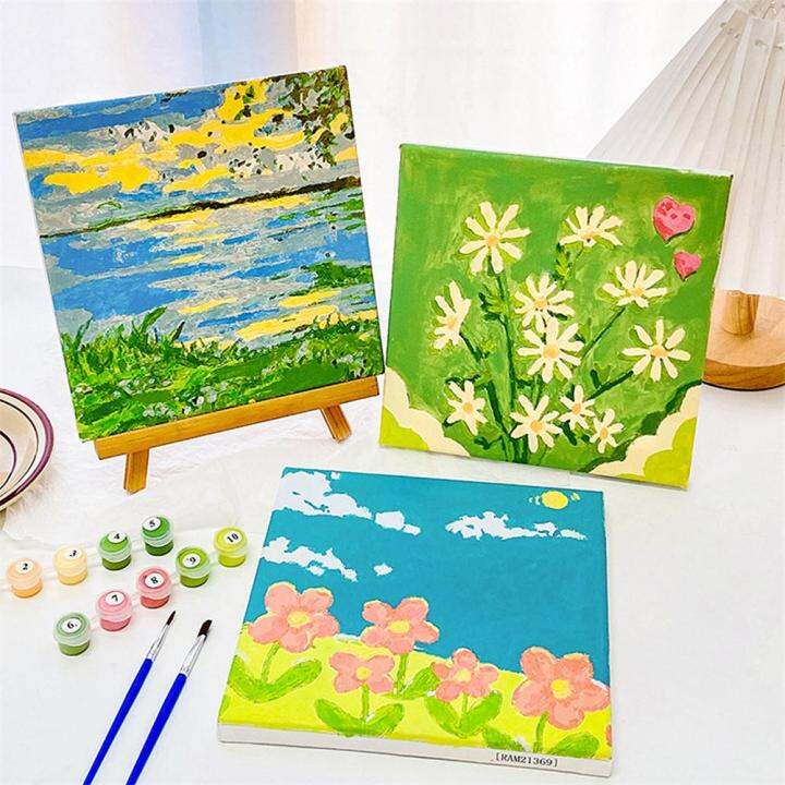 DIY Children Digital Painting By Numbers Paint Room Decor Canvas Wall