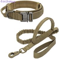 【YF】 Dog Collar Durable Leash Set Adjustable Military Pet Medium Large German Shepherd Training Accessories