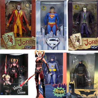 Action FiguresZZOOI Neca Joker Batman Mafex 051 Joker Superman Action Figure Harley Quinn Toys Cartoon Collectable Model Doll Gift Action Figures