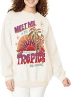 Billabong Womens Ride in Oversized Crewneck Sweatshirt