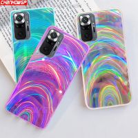 Glitter Rainbow Line Case For Xiaomi Redmi Note 10 Pro 10S 9T 9S 9 8 Pro 9A 9AT 9C Poco M3 X3 NFC Pro Mirror Soft Silicone Cover Electrical Safety