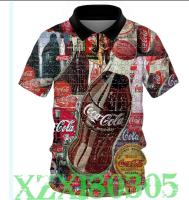 Coca Cola Shirts Mens Polo Shirt Letter Print Personality 13