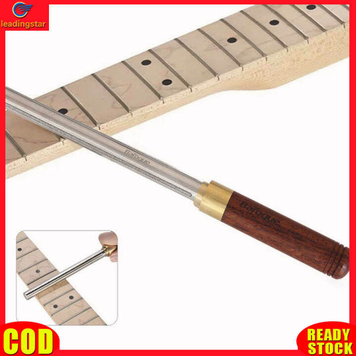 leadingstar-rc-authentic-guitar-fret-crowning-file-with-small-medium-large-3-crowning-grooves-fret-end-dressing-file-professional-luthier-tool