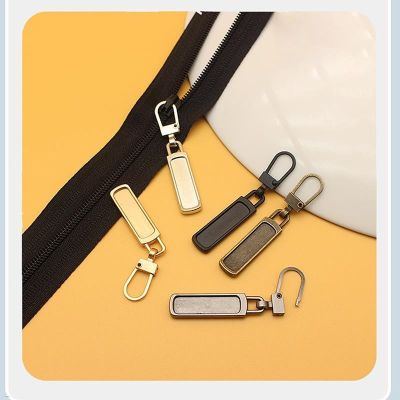 5pcs Metal Zipper Universal Instant Zipper Repair Kit Pull Replacement Zip Slider For Clothing Jacket Diy Craft Sewing Zip Head