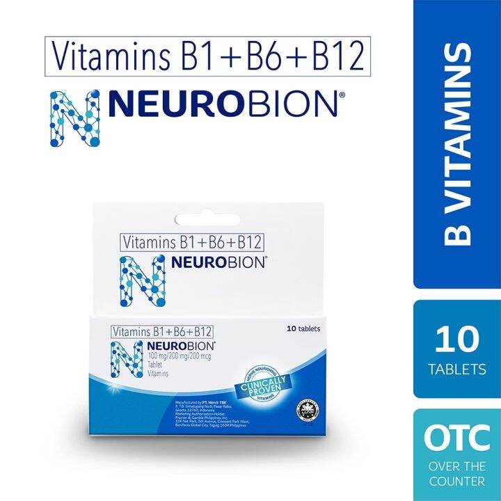 Neurobion Forte B Vitamins (B1 B6 B12) Tablet 10s Nerve Care Lazada PH