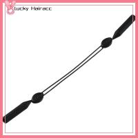 LUCKY HAIRACC 4PCS สายรัดยางยืด สายแว่นตา สีดำสีดำ สายสร้อยคอแว่นตา สายคล้องเชือก สายคล้องแว่นกันแดด สำหรับผู้ใหญ่