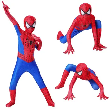 Superhero Spiderman Miles Morales Cosplay Costume Jumpsuits Spider Man Halloween  Adult Kids Bodysuit Coat Party Dress Up Gift - AliExpress