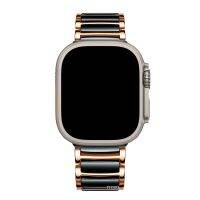 Metal Ceramic Bracelet for Apple Watch Ultra Band 49mm 8 7 41mm 45mm Stainless Steel Strap iWatch 6 5 4 3 SE Correa 42mm 38mm