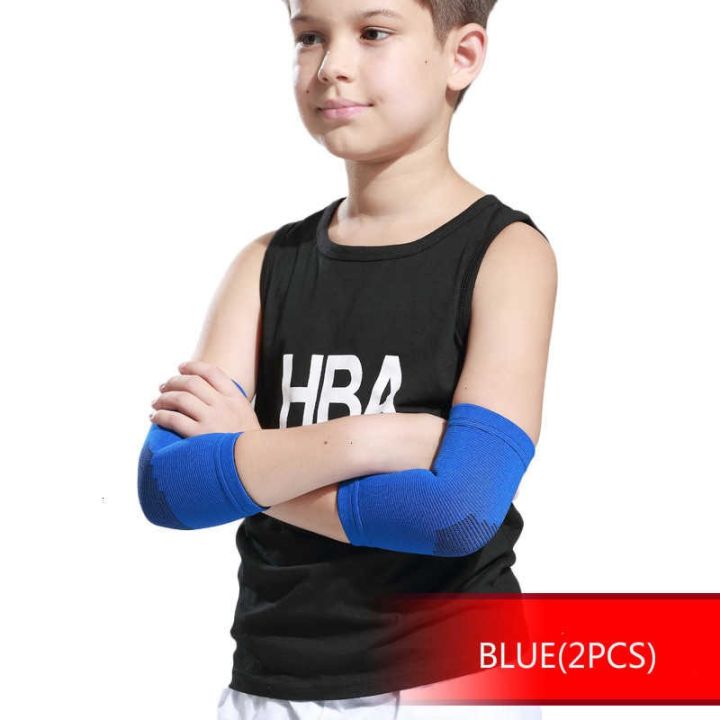 1pair-kids-elbow-pads-guard-dancing-volleyball-tennis-fitness-children-arm-sleeve