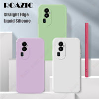 ROAZIC เคส OPPO Reno 10 Pro Plus/ Reno 10 Pro + 5G เคสนิ่มใส่โทรศัพท์เคสขอบสี่เหลี่ยมซิลิโคนเหลวฝาครอบกล้องปกป้องกรอบด้านหลังที่บางเฉียบ