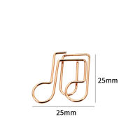 20pcs Kawaii Stationery Marking Bookmark Music Note Shape Paper Clips