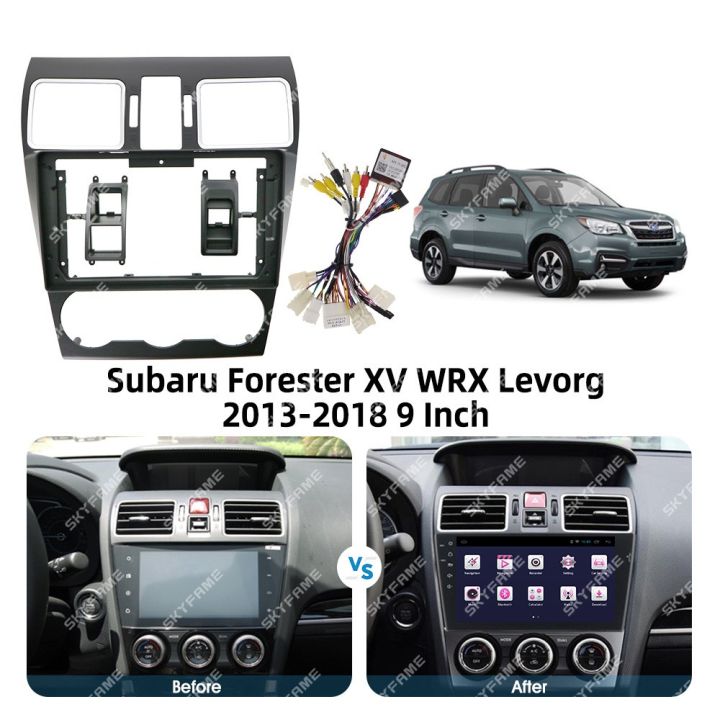 กรอบรถ-fascia-อะแดปเตอร์ถอดรหัสกล่องแคนบัสสําหรับ-subaru-forester-xv-wrx-levorg-android-วิทยุแผงควบคุมชุด
