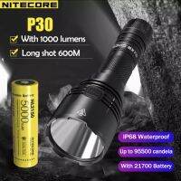 ใหม่อัพเกรด NITECORE P30 NEW ไฟฉาย พร้อมแบต NL2150R 5000mAh USB-C แบตเตอรี่ 1000 Lumen CREE LED ไฟฉาย