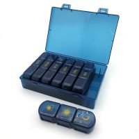 【CW】❈  Weekly Pill Organizer 3 A Day 7 Days with Large Compartments for Vitamins Medicine Oils