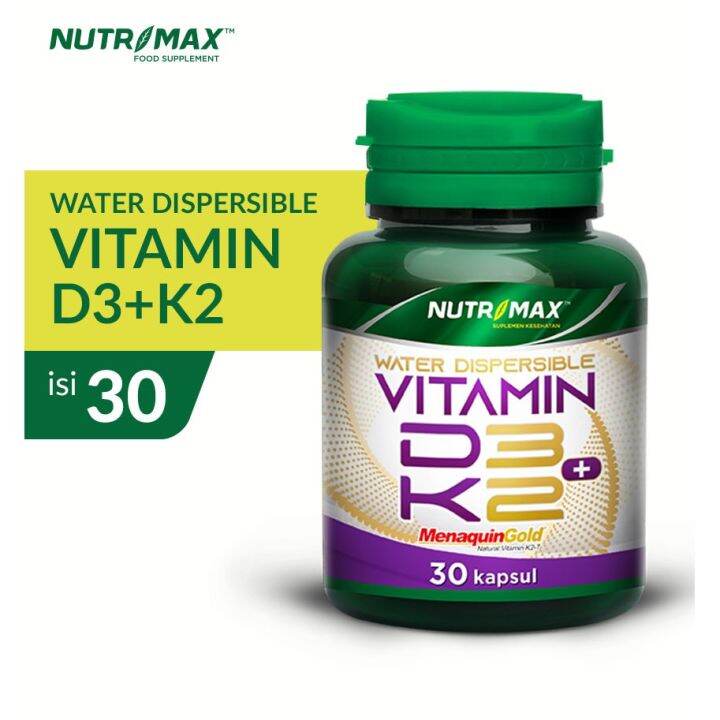 Nutrimax Vitamin D3 Plus K2 30 Kapsul Stamina Kesehatan Jantung