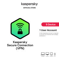 Kaspersky Secure Connection VPN 5 Devices Safe Wi-Fi Connection ของแท้ 100%