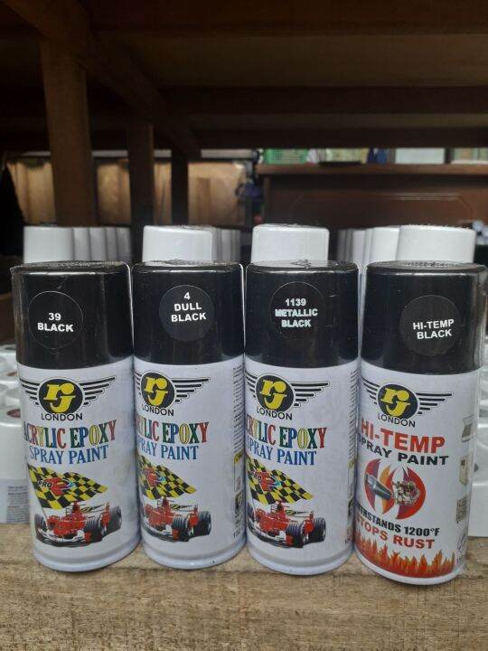 pilok pilox cat semprot hitam metalik hitam doff dop dof black pernis