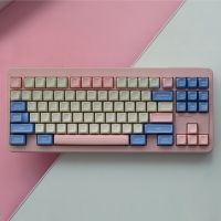 1ชุด Aifei ABS ยิงคู่ Keycaps SA ตัวครอบปุ่มคีย์บอร์ดโปรไฟล์รูปแบบ Bule Keycap กับ ISO ป้อน7U Spacebar สำหรับ Hkb