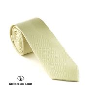 Giorgio Del Sarto Necktie Yellow Fabric Texture เนคไทสีเหลืองมีเท็กเจอร์