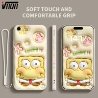 VRQR 2023เคสโทรศัพท์ดีไซน์ใหม่สำหรับ Vivo Y81 V1732A 1808 1803 1808i 1812เคส1802แฟชั่นน่ารักเคสแถมฟรีสายคล้องซิลิโคนวัว