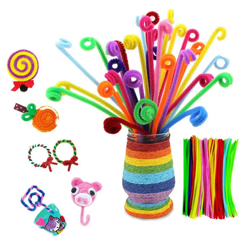 1000pcs DIY Kids Craft Supplies, Art Project, Colorful Felt, Feather  Popsicle Sticks, Pipe Cleaner, Pompom, Foam Letters, DIY Kit for Kid 