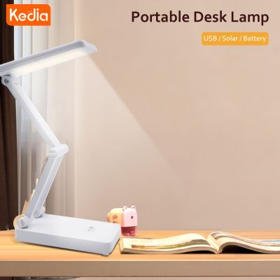 Kedia Led Table Lamp Solar Battery Rechargeable Foldable Adjustable USB Rechargeable Desk Lamps With 30LEDs Reading LED Lights