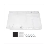 Transparent Clear Shell Kit DIY Replace Housing Replacement Flip Top Case Clear Game Accessories for PS2 Slim SCPH