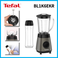 Tefal แก้วเล็ก BL1K6EKR เครื่องปั่นผลไม้พกพาแบบชาร์จไฟได้350W ใบมีดถอดได้ทำความสะอาดง่ายใบมีดสเตนเลส4ใบผสมแบบ One-Touch อัตโนมัติ