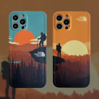 North Face Sunset scape iphone case 14 14Plus 14pro 14promax 13 13 pro 13promax soft shell phone case 12 8plus apple x dusk xs max cute 12 promax ultra-thin 11 iphone xr xs max max new iphone mens lady 12pro all-inclusive XR Grace Tik Tok