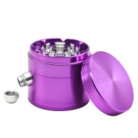 [COD] New diameter 63mm aluminum alloy smoke grinder