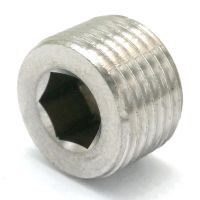 【cw】 3/8 quot; NPT Male SS304 Countersunk End Plug Socket Pipe Fitting !