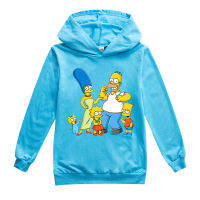 [ในสต็อก] Simpson-S ฤดูใบไม้ผลิและฤดูใบไม้ร่วงการ์ตูนผ้าฝ้ายผสม2023 Hoodies สำหรับวัยรุ่นเด็กสาวแขนยาว Lesure เด็กเสื้อผ้า Hoody แจ็คเก็ตเด็กวัยหัดเดิน