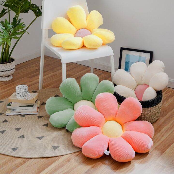 daisy-flower-pillow-stuffed-sofa-throw-pillow-office-sedentary-chair-cushion-sunflower-tatami-floor-cushion-butt-relaxing-pad