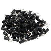 100PCS ฉนวนลวด Terminal U ประเภทส้อม Spade ไฟฟ้า Crimping Copper Connectors 16‑14AWG