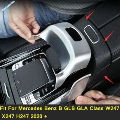 ปุ่มสวิตช์ที่วางแขน4ชิ้นเหมาะสำหรับ Mercedes Benz B GLB Class W247 X247 H247 2020-2022อุปกรณ์ตกแต่งภายใน