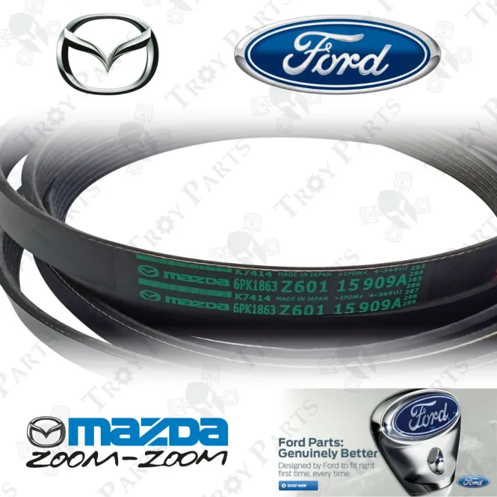 Original Ford Mazda Aircond Alternator Fan Belt Z60115909A for Mazda