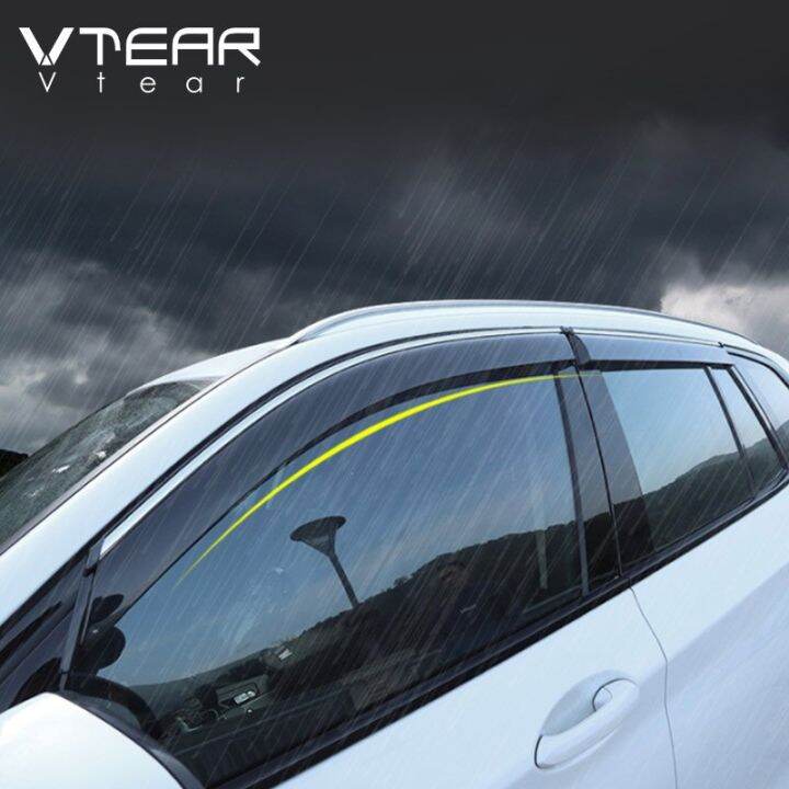 vtear-สำหรับ-bmw-x3-g01-2018-2021หน้าต่าง-visor-ภายนอกอัตโนมัติอุปกรณ์ป้องกัน-sun-rain-guard-คิ้วแถบรถยนต์