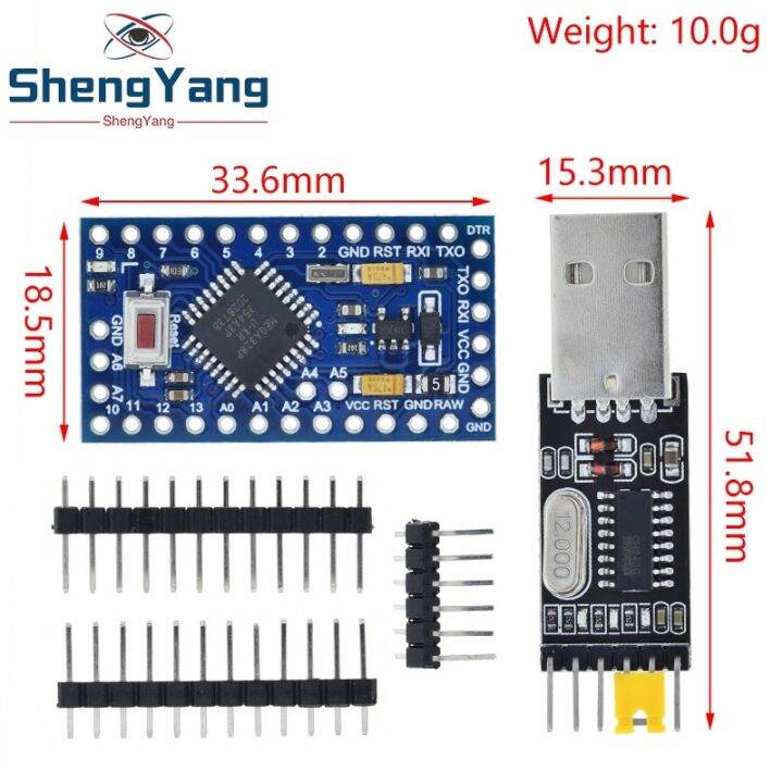 Pro Mini Atmega328p Pro Mini 328 Mini ATMEGA328 3.3V 8Mhz 5V 16Mhz ...