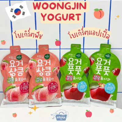 NOONA MART - เครื่องดื่มเกาหลี น้ำผลไม้เยลลี่ พร้อมดื่ม -Woongjin Yogurt Jelly 100ml