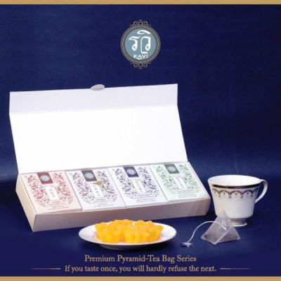 RAVI Premium Pyramid Tea Bag Series Box set