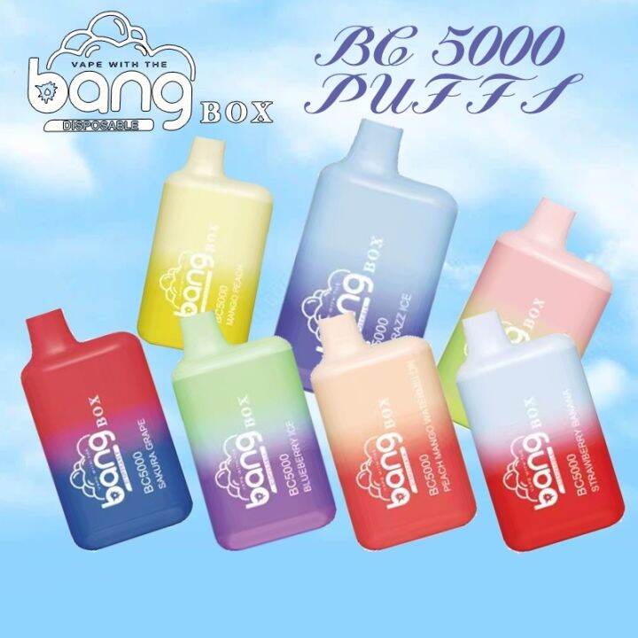 BANG BOX Disposable 6000 Puffs PLUS/5000 Puffs Device Vape Disposable ...