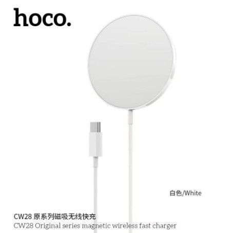 hoco-cw28-แท่นชาร์ทมือถือ-wireless-charger-ที่ชาร์จไร้สายแบบแม่เหล็ก-สำหรับi12