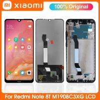 หน้าจอเดิมเหมาะสำหรับ Xiaomi Redmi Note ที่แสดงผล LCD 8T M1908C3XG เครื่องอ่านพิกัดหน้าจอสัมผัส Note8t แทนการประกอบสำหรับพร้อมกรอบ