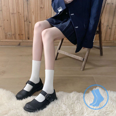 ฤดูร้อนใหม่น่ารัก Jk ถุงเท้าผ้าฝ้ายแท้ Tricolor ระงับกลิ่นกายผู้หญิงสูงถุงเท้าสีดำ/ สีขาว/ครีมผู้หญิงลูกวัวถุงเท้า (1คู่)
