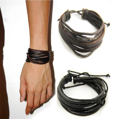 Wrist Strap Leisure Fashion Lace Up Multilayer Bracelet Hand-woven