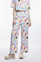 ESP กางเกงขายาวลายพู่กัน ผู้หญิง | Brushstroke Print Long Trousers | 5986