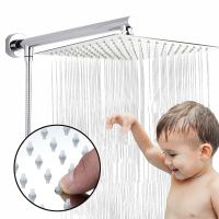 Round and Square Stainless Steel Bathroom Top Rainfall Shower Head Ultra-thin Chrome Shower Head 8/6/4 Inch Bath Shower Mixer Showerheads